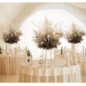 White Silver And Gold Wedding Decor