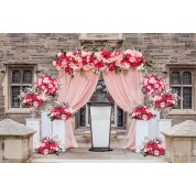 Pink Hydrangea Flower Wall