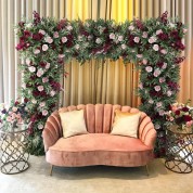 Rustic Flower Arrangements In Tall Galvanized Vase