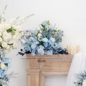 Blue And White French Table Runner