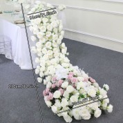 Silver Rosette Table Runner