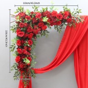 Church Red Gold Wedding Decorations