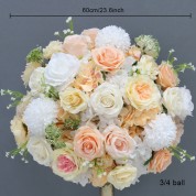 Red Poka Dot Rail Road Hat Flower Arrangement