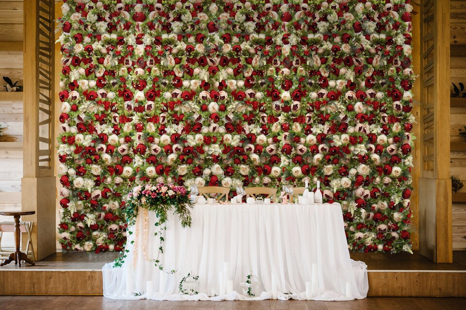 table decorations for outside wedding reception