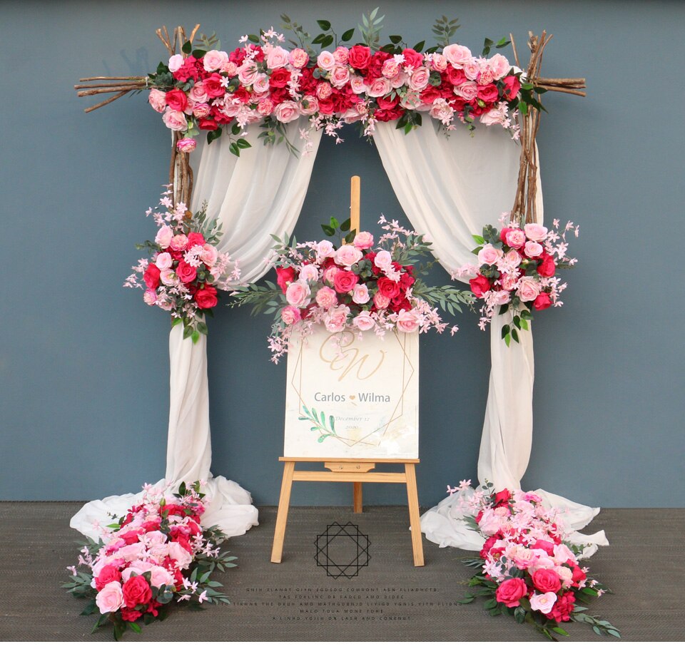 pink hydrangea flower wall1