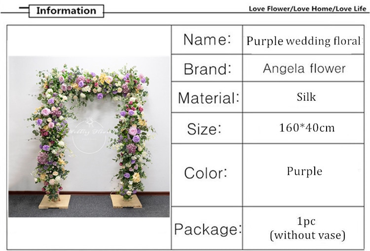 purple artificial wedding flowers1