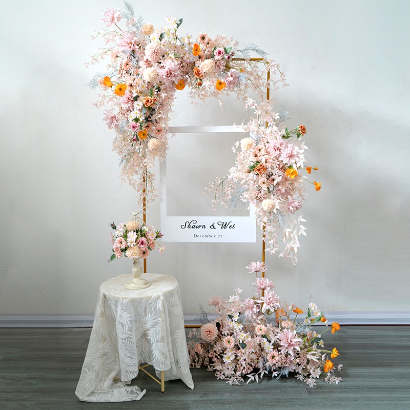 rectangle artificial flower arrangements