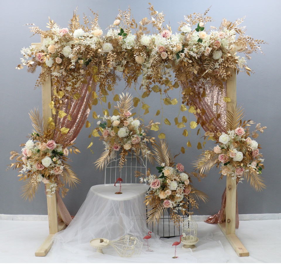 english wedding stage decoration1