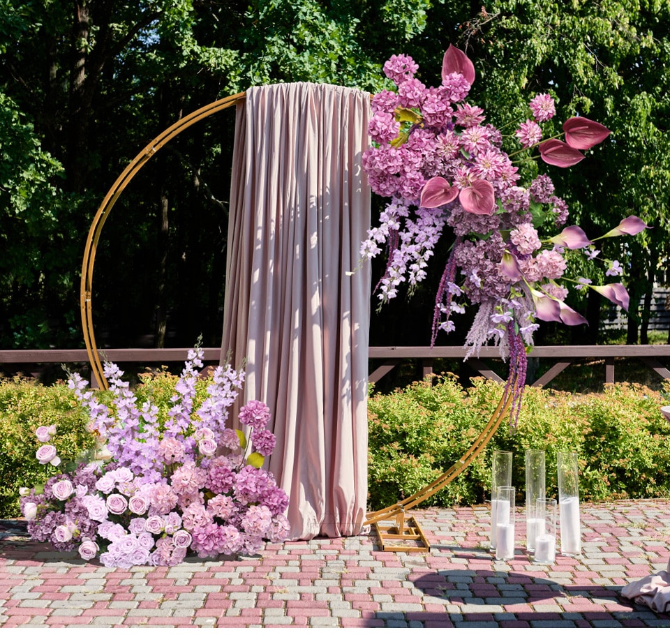 bronze beaded table runner