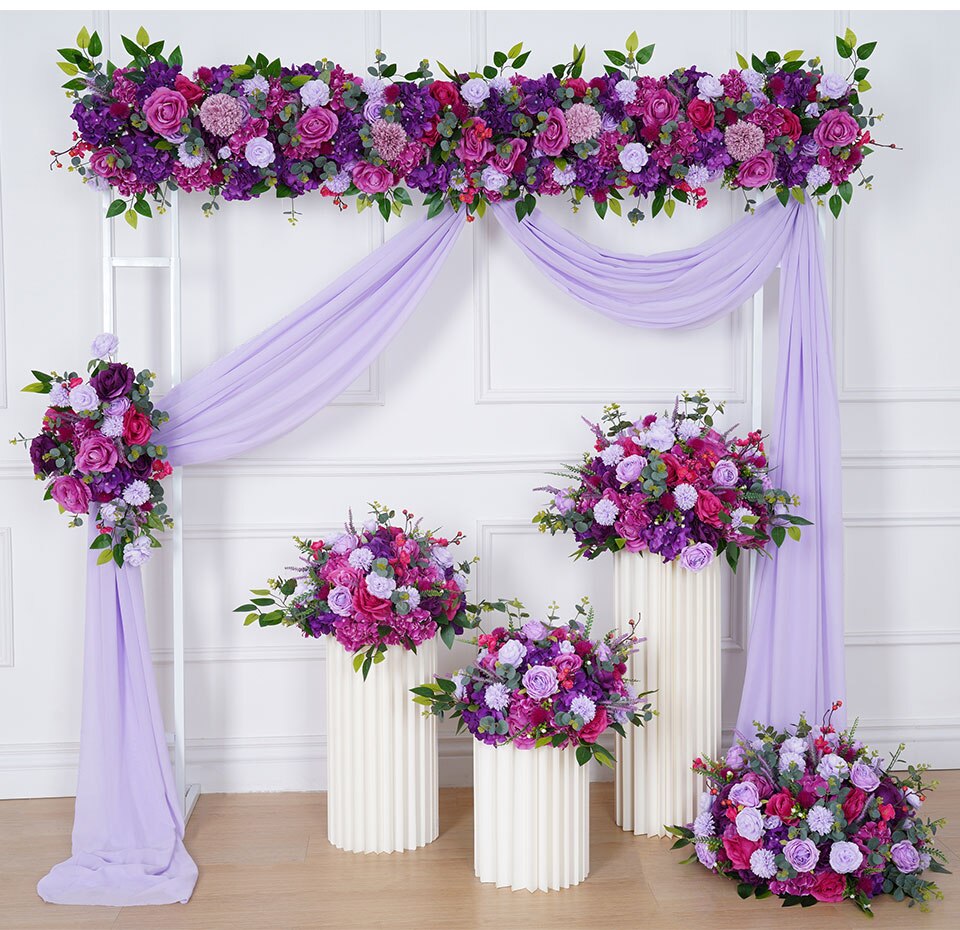 flower pillars wedding decorations9