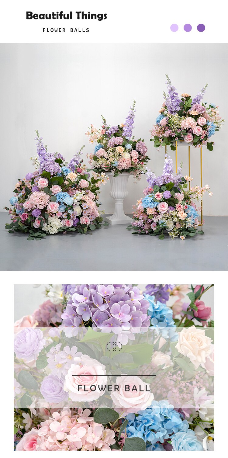 purple and blue flower arrangements1