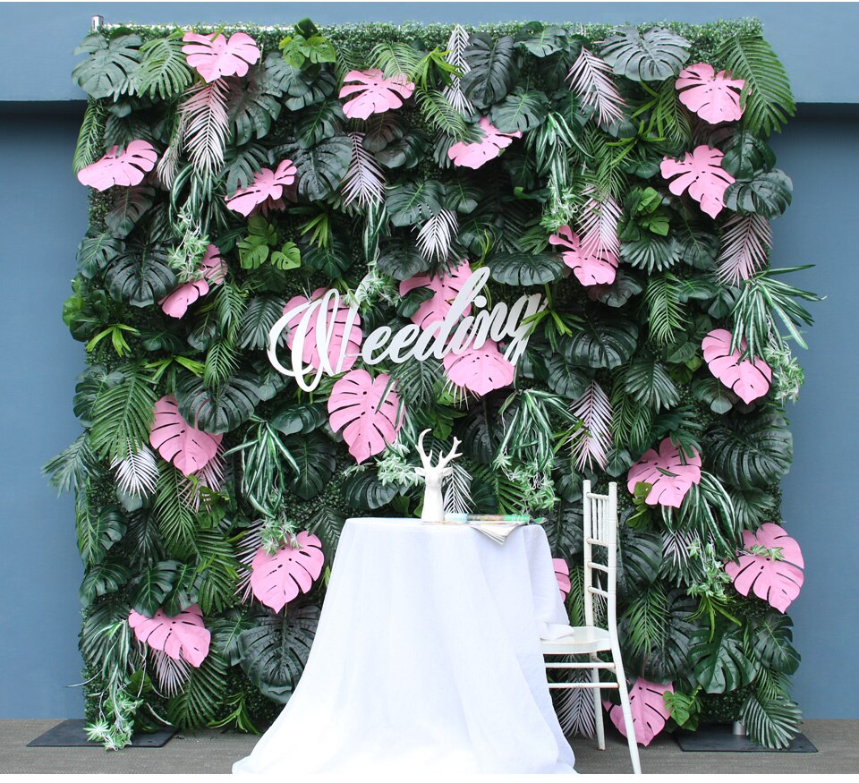 peach and blue wedding decor4