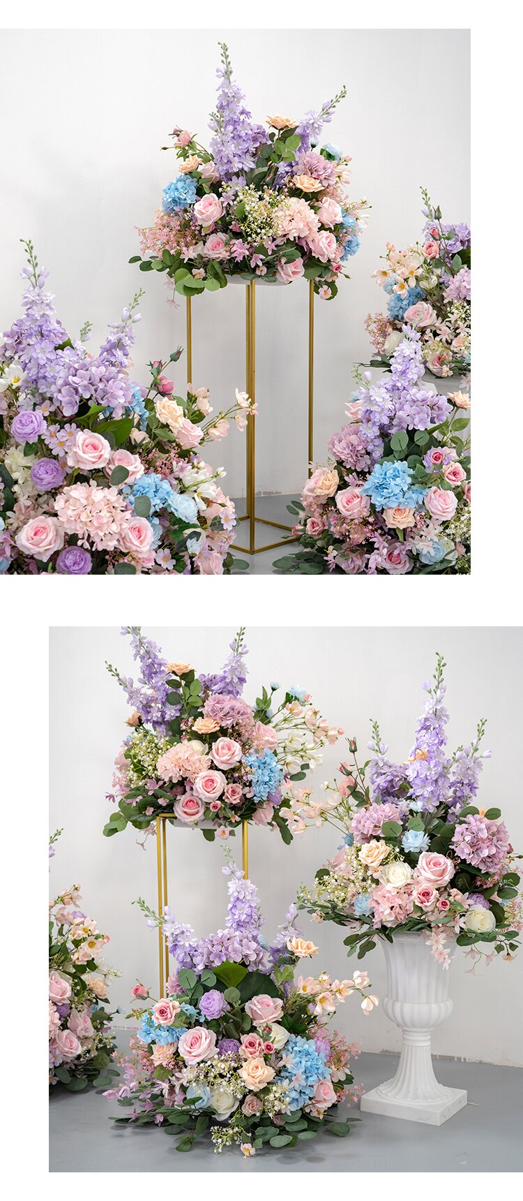 purple and blue flower arrangements9