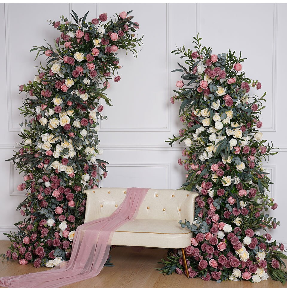 baby pink and white wedding decor7